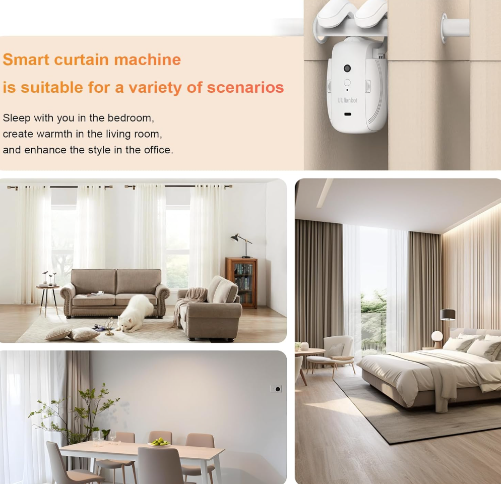 1X SmartCurtain Automatic Curtain Opener and Closer