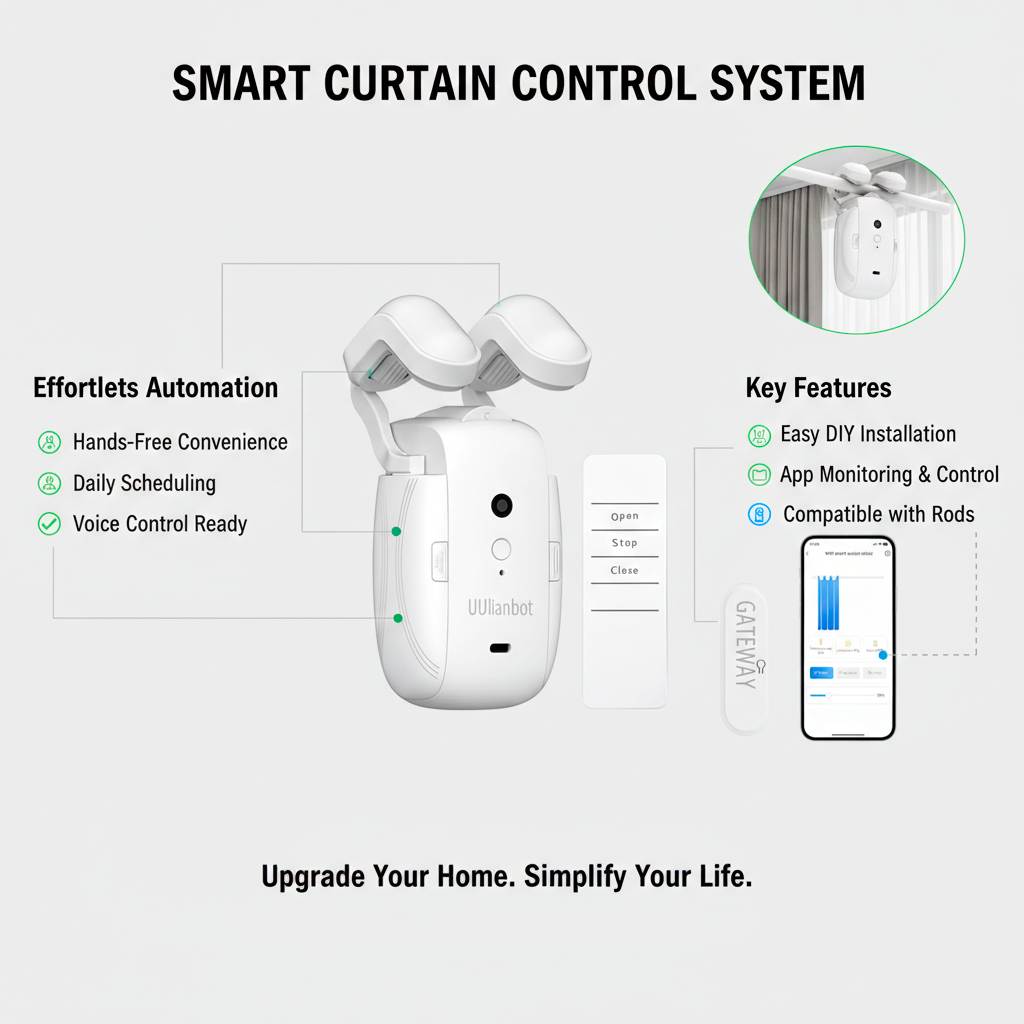 1X SmartCurtain Automatic Curtain Opener and Closer