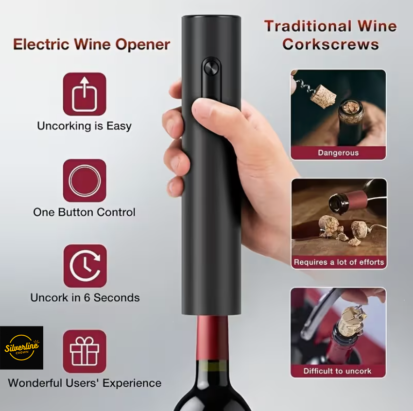 5-in-1 Electric Wine Opener Corkscrew