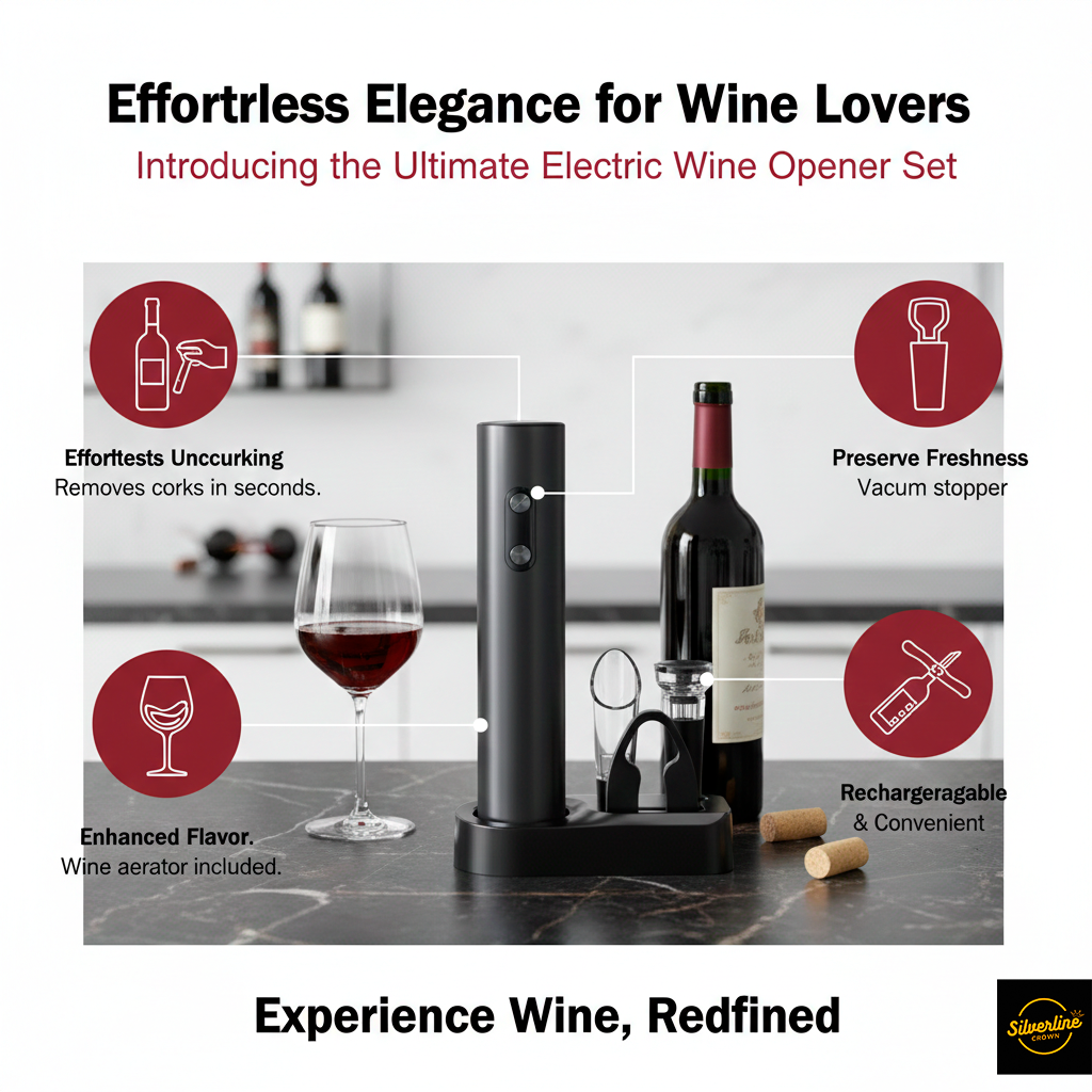 5-in-1 Electric Wine Opener Corkscrew